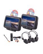 Vizualogic RoadTrip Elite Universal Headrest DVD players for vehicles with or without Active headrests