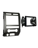 Metra 95-5822B Matte Black Dash Kit Turbokit Double DIN or Stacked ISO DIN Head Unit Ford F-150 Lariat and Platinum Editions 2009-2010 Vehicles