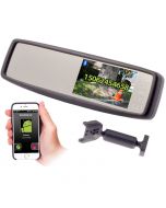 Accelevision RVM430BTG Glass Mount 4.3 inch Rearview Mirror Monitor - Main