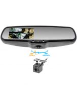 Accelevision RVMDVR360IR Capacitive Touchscreen 360 Degree DVR Rearview Mirror Monitor and Infrared Backup Camera