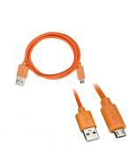 Axxess AX-MICROB-OR 3 foot USB to Micro USB Cable - Orange