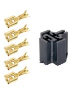 Quality Mobile Video BRST 12 VDC Automotive 5-Pin Relay Socket with (5) Crimp pins