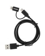 Beuler CML3 3 foot USB to Micro USB and Lightning Dual Cable