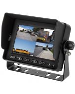 Boyo VTM5OOOQ4 5 Inch LCD Quad Screen Monitor with removable sun shade and triggered inputs - Main