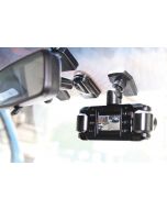 The original Dash Cam 2 4SK606 720p High Definition Dash Dual Camera with 2 inch LCD monitor - mounted on windshield