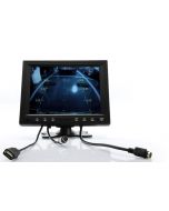 Quality Mobile Video CVFQ-E166 8 Inch Touchscreen LCD Monitor with VGA, AV, and Mounting Stand