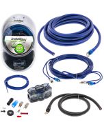 InstallBay AK4 4 Gauge Car Amplifier Wiring Installation Kit - Car amplifier installation kit