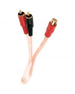 Metra ISRCA-Y2 Single Shield 6 Inch RCA Y-Adapters (2 Female To 1 Male) Audio Cable