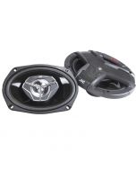 JVC CS-V6938 6 x 9 inch 3-Way Coaxial Speakers - With and without grill
