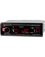 Kenwood KMM-BT318U Single DIN Digital Media Receiver with Bluetooth - Tuner/Red Illumination