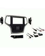 etra 99-6536S Single or Double DIN Car Stereo Dash Kit for 2014 - and Up Jeep Grand Cherokee