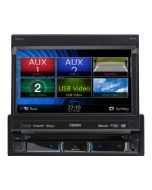 Clarion NZ503 Single-DIN In-Dash 7" Motorized LCD Monitor with Multimedia DVD Player Built-in Navigation Parrot Bluetooth Module and Touch Panel