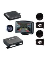 Steelmate PTSV404 Parking Assist System with 4 Rear Bumper Sensors and Back up camera system with 2.5" monitor