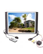 Quality Mobile Video PLVW15IW 15 inch Metal Housed LCD monitor - Front with input connections