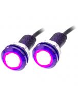 QMV LLW-P 12 Volt Black Flush Mount 3 Watt LED Light - Purple