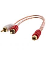 Raptor R2RCA-Y2 1 Male to 2 Female Y-connector RCA cabl