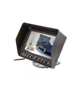 Safesight TOP-SS-7102 Universal 7 inch LCD display - Front right side with sun shade installed
