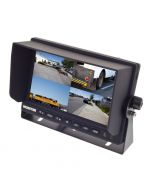 Safesight TOP-SS-D7004Q 7 Inch Quad Screen LCD Monitor - With sun shade installed