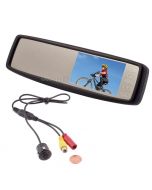 Safesight SC0302-SC4104 4.3" Rear view mirror back up monitor with micro flush mount reverse camera