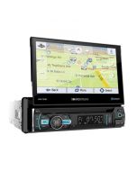 Soundstream VRN-75HB 7" Single DIN Flip Up DVD Receiver with Bluetooth 4.0, GPS Navigation and Android PhoneLink