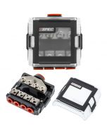 T-Spec VFDB4 V12 Series 4 Position MANL Fused Distribution Block with 0 Gauge Input and 4 and 8 Gauge Output