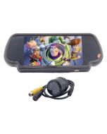 Tview RV725C 7 Inch Widescreen TFT LCD Rear View Mirror Monitor with Night Vision Back Up Camera and Anti Glare