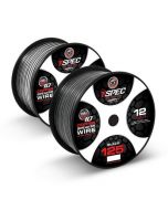 T-Spec V10SW12125-BK Universal 125 Feet 12 Gauge V10 Series Speaker Wire