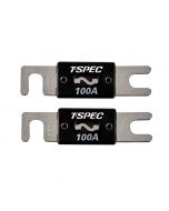 T-Spec V8-ANL100 Pack of 2 V8 Series 100 Ampere Nickel Plated ANL Fuses