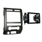 Metra 95-5822B Matte Black Dash Kit Turbokit Double DIN or Stacked ISO DIN Head Unit Ford F-150 Lariat and Platinum Editions 2009-2010 Vehicles
