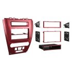 Metra 99-5821R Single or Double DIN Car Stereo Installation Kit for 2010 - and Up Ford Fusion or Mercury Milan - Red finish