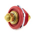 Accele PFC-250 3/8" Brass Waterproof Battery or Speaker Feeder Stud - Red