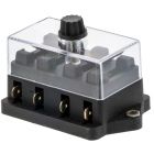Accelevision 30114 4-Fuse Water Resistant Fuse Distribution Block