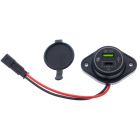 Accelevision USBS2QC3 Surface mounted Quick charge 3.0 jack panel with Full size USB and USBC outputs