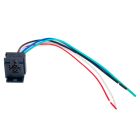 Quality Mobile Video BRS14PT 12 VDC Prewired Automotive 5-Pin Relay Socket with interlock and mounting tab