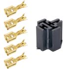 Quality Mobile Video BRST 12 VDC Automotive 5-Pin Relay Socket with (5) Crimp pins