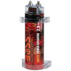 Boss Audio CAP2R Red Chrome Capacitor 2 Farad