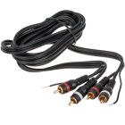 Accele 3301B Matrix Double Shielded RCA Audio Video Cable - 3 foot