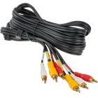 Accelevision AVS-3 Double Shielded RCA Audio Video Cable - 3 foot
