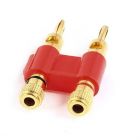 Proline PCS3 Double Gold Banana Plug speaker connector - Red