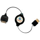 Retrak_Emerge ETIPODUSBN iPod Retractable USB 2.0 Sync and Charge Cable 3.2 Ft Black