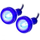 Heise HE-BALB 12 Volt Black Flush Mount 3 Watt LED Light - Blue