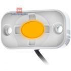 Heise HE-ML1A 12 Volt Marine Flush Mount (3) x 3 Watt LED Light - Amber