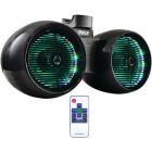 Pyle PLMRWB652LEB Hydra Series Speaker Tower with Two 6.5" 400-Watt 2-Way Wakeboard Speakers and Multicolor LED Lights