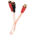 Metra ISRCA-Y2 Single Shield 6 Inch RCA Y-Adapters (2 Female To 1 Male) Audio Cable