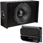 Kenwood P-W121B Single KFC-W112S 12" Subwoofer system with Kenwood KAC-5206 Amplifier
