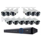 Lorex LH16162TC129B ECO6 16-Channel Real-time Security DVR with 960H Security Cameras