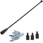 Metra 44-SHSH 8 inch Black Steel Replacement Mast with adapter set