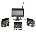Safesight SC9004DQ Digital Wireless Quad screen back up camera system with three wireless cameras