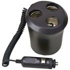 Pyle PL12VP3C Plug In Car 1-To-3 Cigarette Lighter Multiplier Cup Holder Design