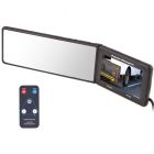 Power Acoustic PTM-430 Universal Rear View Mirror Clip-On with Swiveling 4.3 Inch Matrix LCD Screen for Vehicles